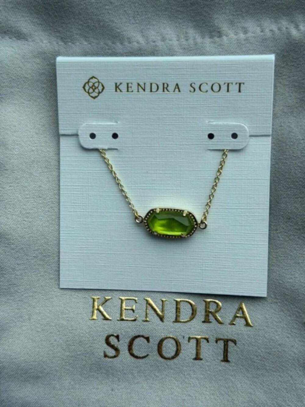 Kendra Scott Green Pendant Bracelet